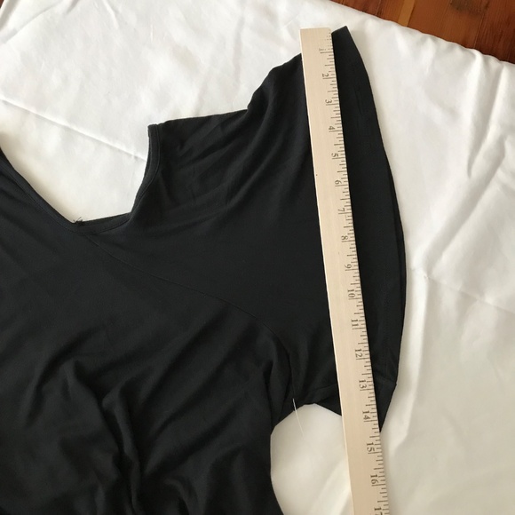 ROAMANS Flare Sleeve Tunic with Cold Shoulder Detail Black Women’s Plus Size 3X - Picture 14 of 16